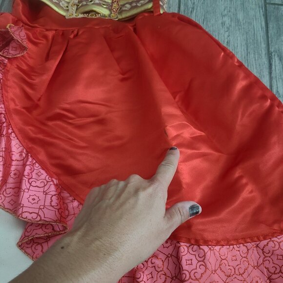 Disney Store Elena of Avalor Red Princess Dress Costume Size 4 - Picture 7 of 10